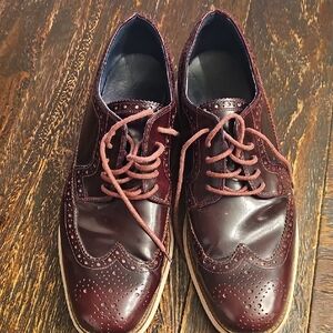 Classic Burgundy Leather Men's Brogues Cole Haan Gorgeous 12